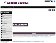 Tablet Screenshot of goddessboutique.net